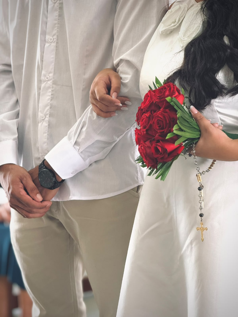 Casal no casamento — foto editável